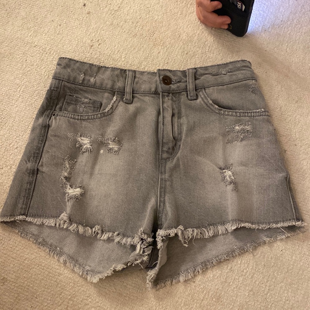 Vintage Gray Zara jean shorts